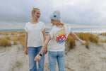 Lade dir das Bild in den Galerie-Viewer, T-Shirt Damen, IVORY, Rainbow-Sonne
