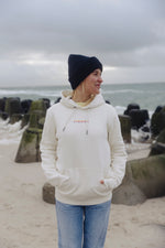 Lade dir das Bild in den Galerie-Viewer, Hoodie IVORY mit Rainbow Sonne, UNISEX
