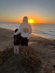 Hoodie IVORY mit Rainbow Sonne, UNISEX